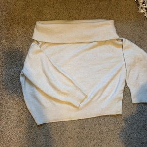 H&M Cream off the shoulder sweater